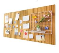 XIUCAI Panel de Menú Decorativo en Fieltro para Restaurantes, Panel Mural Autoadhesivo con Chinchetas, Material Suave, Confort Visual y Táctil,Dark Yellow,120 * 240cm