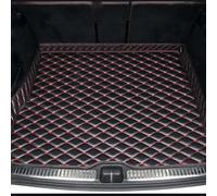 XIUDAM Alfombrillas Maletero Coche para Benz EQS Sedan 2022-2025, Cuero Alfombra Maletero Antideslizante Impermeable AntiarañAzos Protectora Funda Accesorios,C/Black and Red