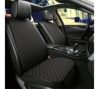 XIUDAM Funda Asiento Coche para Renault Zoe, Cojin Asiento Delanteros Coche Cómodos Transpirables Cubreasientos Protectores Interior Accesorios, D/Black and Gold Line