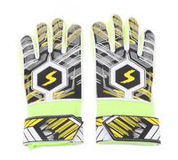 Xiuganpo 1 par de de Fútbol para Niños, de Portero Resistentes a Colisiones de Látex para Agarre Protector de Dedos, Adecuados para Partidos y Entrenamiento, Material de Nailon PU (6#)