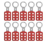 Xiuganpo 10 PCS 1 Pulgada de Acero Inoxidable Lock Out HAP, de Nylon, a Prueba de Manipulaciones, HASP de Loto Resistente Al Impacto para Minas de Carbón Resistente Al Impacto,