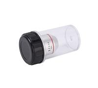 Xiuganpo 195 Objetivos Acromáticos, Lente óptica 2X con Rosca RMS para un Campo de Visión Brillante, Adecuada para Microscopios Biológicos, Material de Cobre