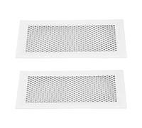 Xiuganpo 2 Cubiertas de Ventilación a Prueba de Bebés con Inmovilización, Disfrute de un Flujo de Aire sin Restricciones, para Ventilación de 4 X 12 Pulgadas (WHITE)