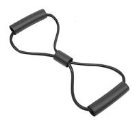 Xiuganpo 2 Cuerdas Expansoras de Pecho de Yoga Ejercicios Deportivos de Resistencia Física Muscular, Material TPE Negro para Fitness y Adelgazamiento Corporal, Adecuado para