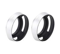 Xiuganpo 2 Parasoles Plateados para Lente de Cámara de 39 Mm, Tratamiento de Superficie Mate, Aleación de Aluminio Duradera, Protegen la Lente contra Daños y Mejoran la Calidad de la Imagen