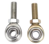Xiuganpo 2 Piezas de Extremos de Varilla de Acero Inoxidable, Juntas Heim para Coches Universales, Vehículos Todo Terreno, Barcos, Motocicletas, Extremo de Varilla de Orificio de 1/2 Pulgada para