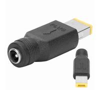 Xiuganpo 2 Uds Adaptador de Corriente para Ordenador Portátil Conector de Conversión Compacto para Portátiles 5,5x2,1mm a 11x5,0mm Negro