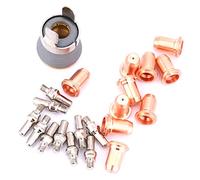 Xiuganpo 22 Uds. Consumibles de Antorcha de Corte por, Electrodos de Puntas Duraderos de para Máquinas Cortadoras por PT60 PT40