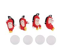 Xiuganpo 4 Piezas Mini Figuras de Extintor de Incendios de Resina Encantadora Decoración de Escritorio para Estaciones de Trabajo Coches Estatuas Lindas
