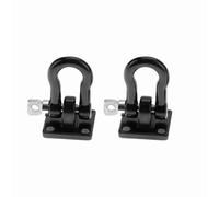 Xiuganpo 4 Uds. Cierre de Bloqueo de Rescate para Coche de Escalada RC Montaje de Liberación Rápida de Metal Resistente (Black)