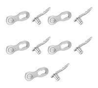 Xiuganpo 5 Pares de Eslabones de Liberación Rápida de Eslabones Faltantes de Bicicleta de Acero Inoxidable, de Cadena de Bicicleta Resistentes a la Corrosión para Ciclistas (10 velocidades)