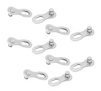 Xiuganpo 5 Pares de Eslabones de Liberación Rápida de Eslabones Faltantes de Bicicleta de Acero Inoxidable, de Cadena de Bicicleta Resistentes a la Corrosión para Ciclistas (11 velocidades)