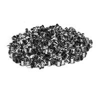 Xiuganpo 500 Ojales de Latón de 2 Mm con Agujero Interior, Kit de Ojales Coloridos para Ropa, Zapatos, Bolsas, Manualidades (negro brillante)