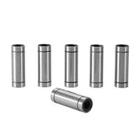 Xiuganpo 6 Rodamientos de Bolas de Movimiento Lineal LM8LUU de 8 X 15 X 45 Mm, Doble Sellado, Rodamientos de Acero de Precisión para Impresoras 3D y Piezas CNC, Deslizamiento Suave en Eje de 8 Mm