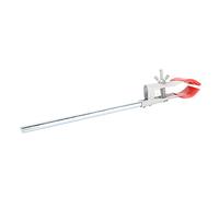 Xiuganpo Abrazadera de Laboratorio de Acero Inoxidable, Regulador Doble Ajustable y Ligero para Enseñanza de Química, 10 en Rojo (rojo)