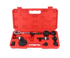 Xiuganpo Abridor de Agujeros de Trinquete Manual Duradero, 6 Tamaños de Perforación, Herramienta de Corte de Agujeros de Trinquete para Juego de Perforadores de Aluminio Artesanales Individuales