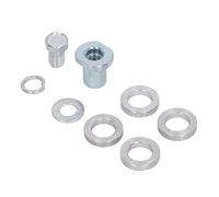 Xiuganpo Adaptador de Amoladora Angular, Tuerca de Rápido de Aleación de Aluminio que Admite hasta 4 Cuchillas Cabezal Convertidor de Máquina Ranuradora, Adaptador de Máquina Ranuradora con Kit de