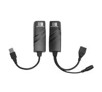 Xiuganpo Adaptador de Extensor USB a Ethernet, Compatible con Ethernet de hasta 100 M de Distancia, Compatible con Intercambio en Caliente, para Adaptadores Inalámbricos, Impresoras, (Enchufe de la