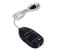 Xiuganpo Adaptador de Guitarra Cable de Interfaz USB Enlace para Aprender y Practicar Fácilmente, Interferir con la Computadora, Compatible con XP/Vista, Mac OS 8.5+