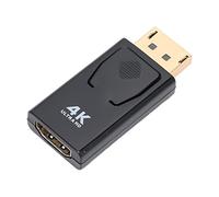 Xiuganpo Adaptador DisplayPort a Conector Macho a Hembra 4K 1080p con Modos de Bloqueo Seguro, Espejo y Extensión para Monitor, Pantalla de TV