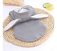Xiuganpo Adorable Ropa para Mascotas con Capucha con Orejas de Conejo para Perros Pequeños, Gatos, Tela Suave y No Segura, Abrigo Cálido de Invierno, Clima Frío de Otoño, 5 Tamaños, 2 Colores, Ropa
