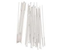 Xiuganpo Agujas de Coser de Acero Inoxidable Big Eye, 25 Unidades, Agujas de Bordar de Ojos Grandes y Romas para Bordar y Coser de Forma Segura Cómoda, Adecuadas para Principiantes Niños (Nº 28)