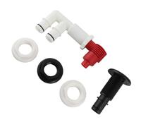 Xiuganpo Aireador de Bomba de Recirculación, Kit de Aireación Livewell de Alto Rendimiento, Se Adapta a Montaje de 1-1/16 Pulgadas, Pescadores y Navegantes, 5 Piezas