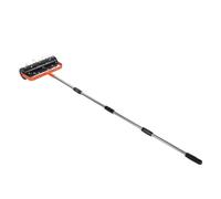 Xiuganpo Aireador de Césped, 42 Púas Penetran en Suelos Duros, Aireador Manual Resistente, Rodillo de Púas de Acero con Ajustable para Jardín, Patio