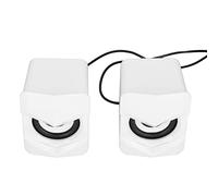 Xiuganpo Ajuste de Volumen del Altavoz USB Compatibilidad Total para Tabletas, Mejore su Entretenimiento Aplicable para Reuniones en Línea Material: ABS (Versión Normal Blanca)