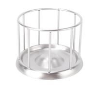 Xiuganpo Alimentador de Tortuga de Acero Inoxidable, Diseño de Diseño de Boca Poco Profunda para la Basura No Deslizante para Tortugas, Tazones de Agua de Tortugas con Rampa, para Gecko, (L)