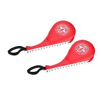 Xiuganpo Almohadilla de Objetivo de Entrenamiento de Karate de Taekwondo, Almohadilla de Perforación Duradera que Absorbe los Golpes para Adultos y Niños, Gimnasio en Casa, Negro, 15x7 Pulgadas (rojo)