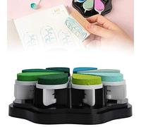 Xiuganpo Almohadilla de Tinta de Pétalos, Almohadilla de Sello Manual a Base de Agua Vívida para Papel Ordinario, Expresión Colorida para Manualidades, 8 Colores para Proyectos de Arte (Tinta de