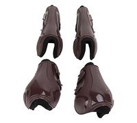 Xiuganpo Almohadillas de Neopreno para Patas de Caballo para Apoyar Al Caballo, Almohadillas de Tendón Diarias Que Absorben los Golpes para Protección, Juego de 4 (Conjunto marrón L)