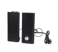Xiuganpo Altavoz 2 en 1 para PC, Altavoces USB Duales de 3 W con Control de Volumen, Conector de de 3,5 Mm, Plug and Play para PC de Escritorio y Portátil con, Mac OS, y