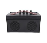 Xiuganpo Altavoz de Guitarra Acústica Portátil de 30 W con Distorsión de Reverberación, Sonido Claro para Práctica Diaria, Amplificador de Guitarra de Madera, Actuaciones Callejeras [Negro]