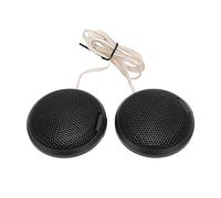 Xiuganpo Altavoz Mini Dome Tweeter de Alta Fidelidad para Sistemas de Audio de Coche, 20 W, Diseño Compacto, Color Negro, Paquete de 2