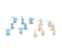 Xiuganpo Amarillo y Azul Figuras Realistas de Soldado Esqueleto para Lecciones de Historia y Tiempo de Juego Durables para Niños 200 Piezas