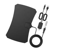 Xiuganpo Antena de TV Digital Alto Rendimiento Amplificada para Uso en Interiores Diseño Compacto y Liviano Alcance de 80 Millas 1080p HD