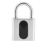 Xiuganpo Aplicación Candado de Huellas Dactilares Tecnología de Aprendizaje AI para Candado de Bicicleta 90 Días de Duración de la Batería Acero Inoxidable 303 para Bicicletas Maleta 1 X