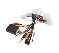 Xiuganpo Arnés de Cables para Unidad Principal de Automóvil, Transmisión Suave, Control del Volante, Cable de Alimentación de Radio Estéreo ABS con Adaptador USB CANBUS para