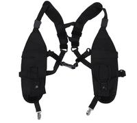 Xiuganpo Arnés de Pecho para Radio, Chaleco con Soporte para el Pecho con Bolsa para Radio, de Suspensión Dual, Chaleco de Trabajo con Doble Hombro en el para Obras de