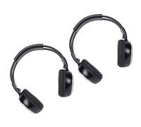 Xiuganpo Auriculares IR para DVD de Coche, Auriculares Infrarrojos Inalámbricos de Doble Canal con Batería de 20 Horas, IR de 2 Canales con Diadema Ajustable para Viajes en Coche y Ver Televisión