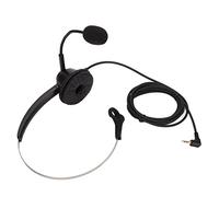 Xiuganpo Auriculares Monoaurales para Teléfono, Ligeros, con Sonido Claro, Ideales para Teleconferencias, Seguros, Servicio Al Cliente, 2,5 Mm, Color Negro
