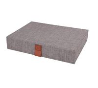 Xiuganpo Bandeja Organizadora de Gafas de Sol, 8 Rejillas, Elegante Soporte para Gafas para Viajes en Casa, Tela MDF Oxford, 13x9,84x2,36 Pulgadas