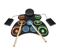 Xiuganpo Batería Eléctrica Pad de Batería MIDI Varias Conexiones de Audio Conector para Auriculares 18 Horas de Reproducción Diseño Compacto para Bateristas y Práctica en Movimiento