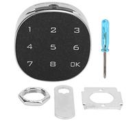 Xiuganpo Bloqueo Seguro de Contraseña Digital, Bloqueo Codificado Electrónico Anti Robo con Teclado Táctil Electrónico, Aleación de Zinc Fácil de Instalar para el (30 mm)
