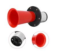 Xiuganpo Bocina de Aire Klaxon Vintage para Motocicleta y Coche, 110dB, para Vehículos Universales, Cromada, 12V, 3,5 Pulgadas, Instalación con 1 Perno