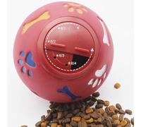 Xiuganpo Bola Dispensadora de Golosinas para Perros Ajustable, Juguete de Rompecabezas con Alimentador Lento con Goma Que No Muerde, Juguete Interactivo Dispensador de Alimentos para Perros y Gatos