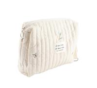 Xiuganpo Bolsa de Almacenamiento de Pañales, Bolsa de Pañales Al Aire Libre Portátil de Gran Capacidad Reutilizable Patrón Lindo de Algodón Conveniente para Viajar (bordado de oliva)