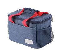 Xiuganpo Bolsa de Almuerzo Aislada, Lonchera Reutilizable a Prueba de Fugas de Espuma de 6 Mm de Espesor, Bolsa Térmica de 15 Litros con Correa Ajustable para el Hombro, Bolsillos Laterales para el